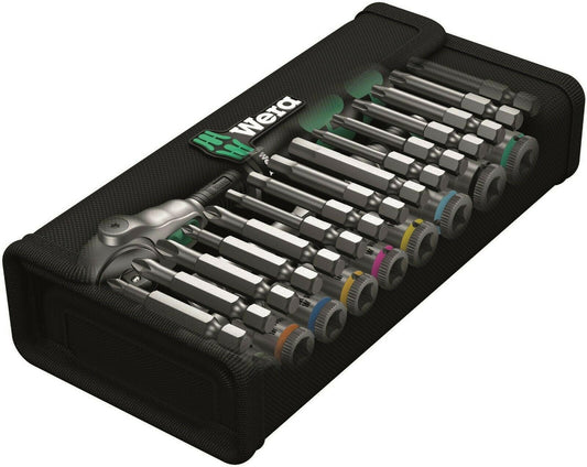 Wera 8100 SA 6 Zyklop Speed Ratchet Set 1/4" Drive Metric 05004016001