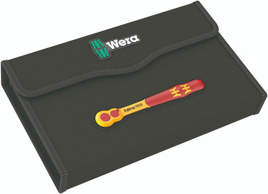 Wera 8100 SB VDE Insulated Socket Wrench Set 3/8" Drive 17 Pieces 05004970001