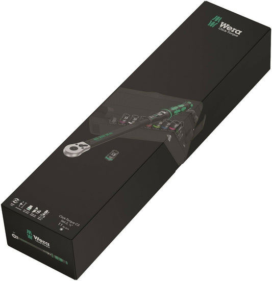 Wera C3 Click-Torque Wrench Set 2 For Cement Screws 1/2" Drive 05075681001