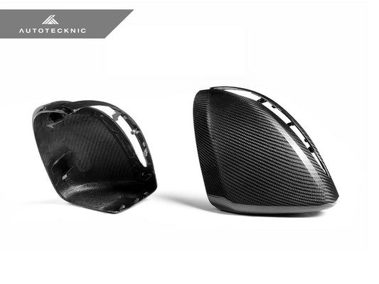 AutoTecknic Replacement Version II Dry Carbon Mirror Covers - Mercedes-Benz W205 C-Class