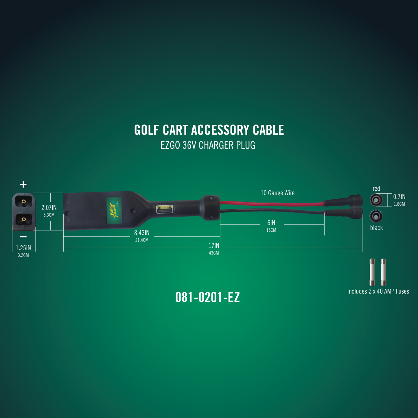 PowerPlus 36V DC Plug - E-Z-GO Medalist & TXT DCS/PDS