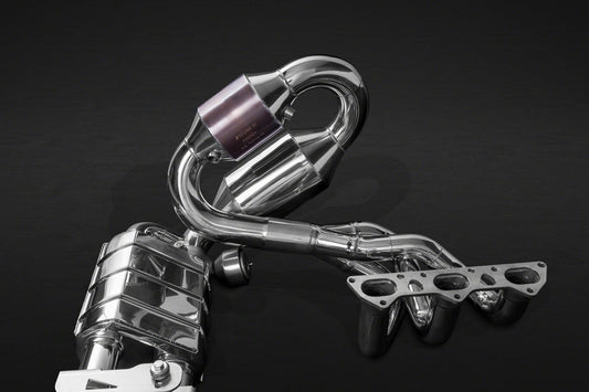 Porsche 991.1 GT3/3RS - Racing Valved Exhaust w Headers, Sport Cats, and Carbon Engine Cover (CES3)