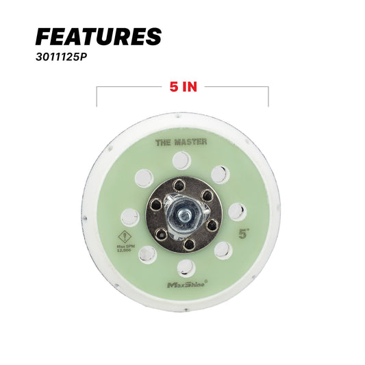 6 inch DA Backing Plates | Pro Series Dual Action Backing Plates - M15 Pro, M21 Pro