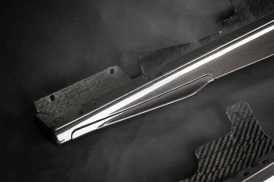 Ferrari Roma - Carbon Fiber Side Skirts (Small Fin)