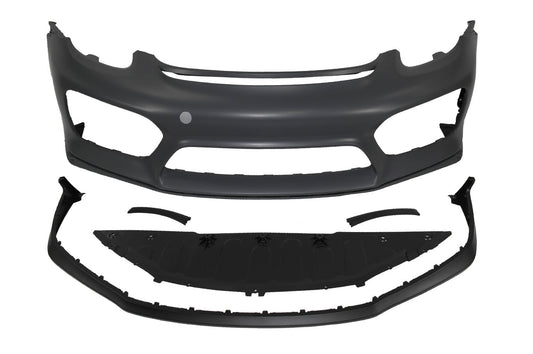 2013-2016 Porsche 981 Cayman Boxster, GT4 Style Front Bumper w/DRL w/o HL Washer WASHER