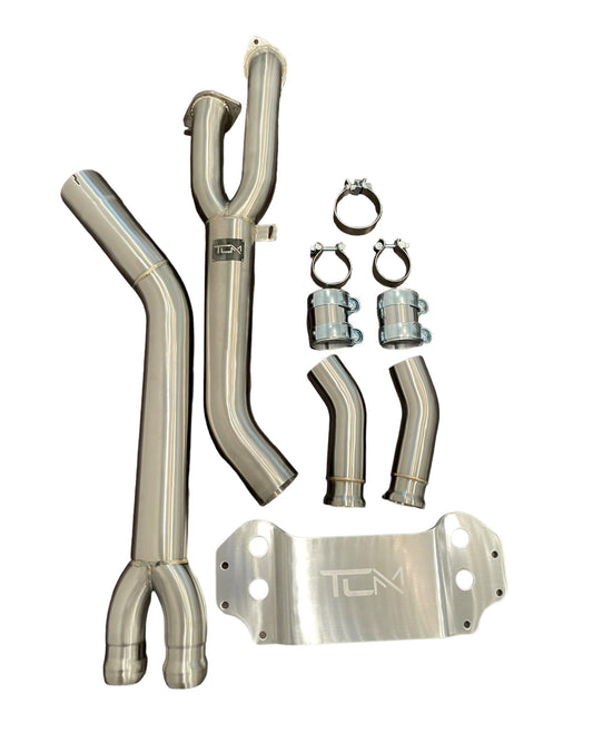TCM 3.5" Single Midpipe w/ Brace BMW M2 G87 S58