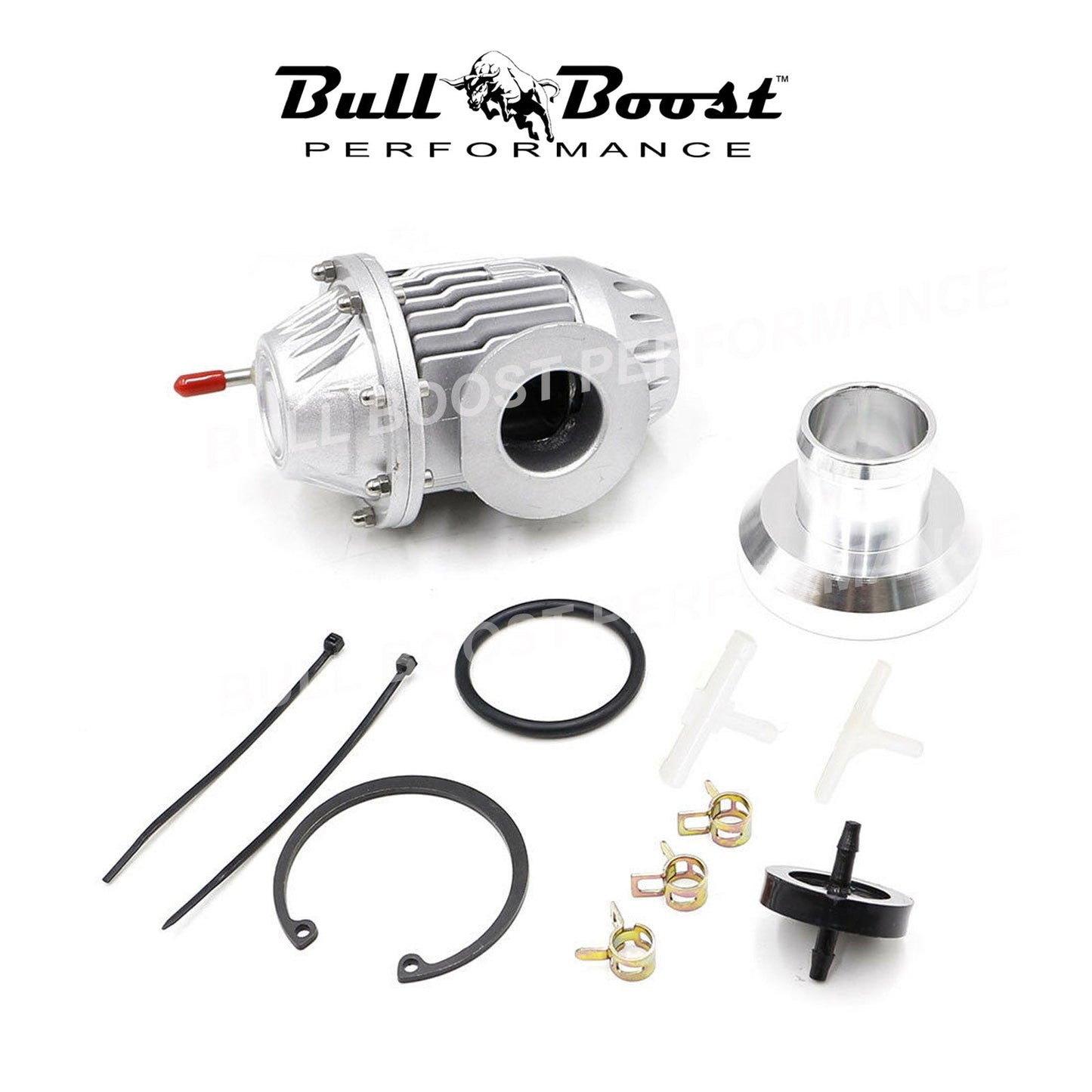 SQV TYPE2 TURBO-TURBOCHARGER 1-30 PSI ADJUSTABLE BLOW OFF VALVE BOV+ADAPTER
