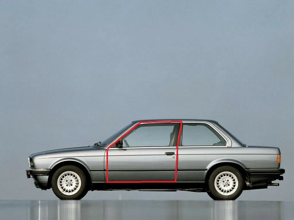 Door Body Seals Weatherstrip Inner Door Seal Gaskets For Bmw E30 Coupe 3 Series 82-93