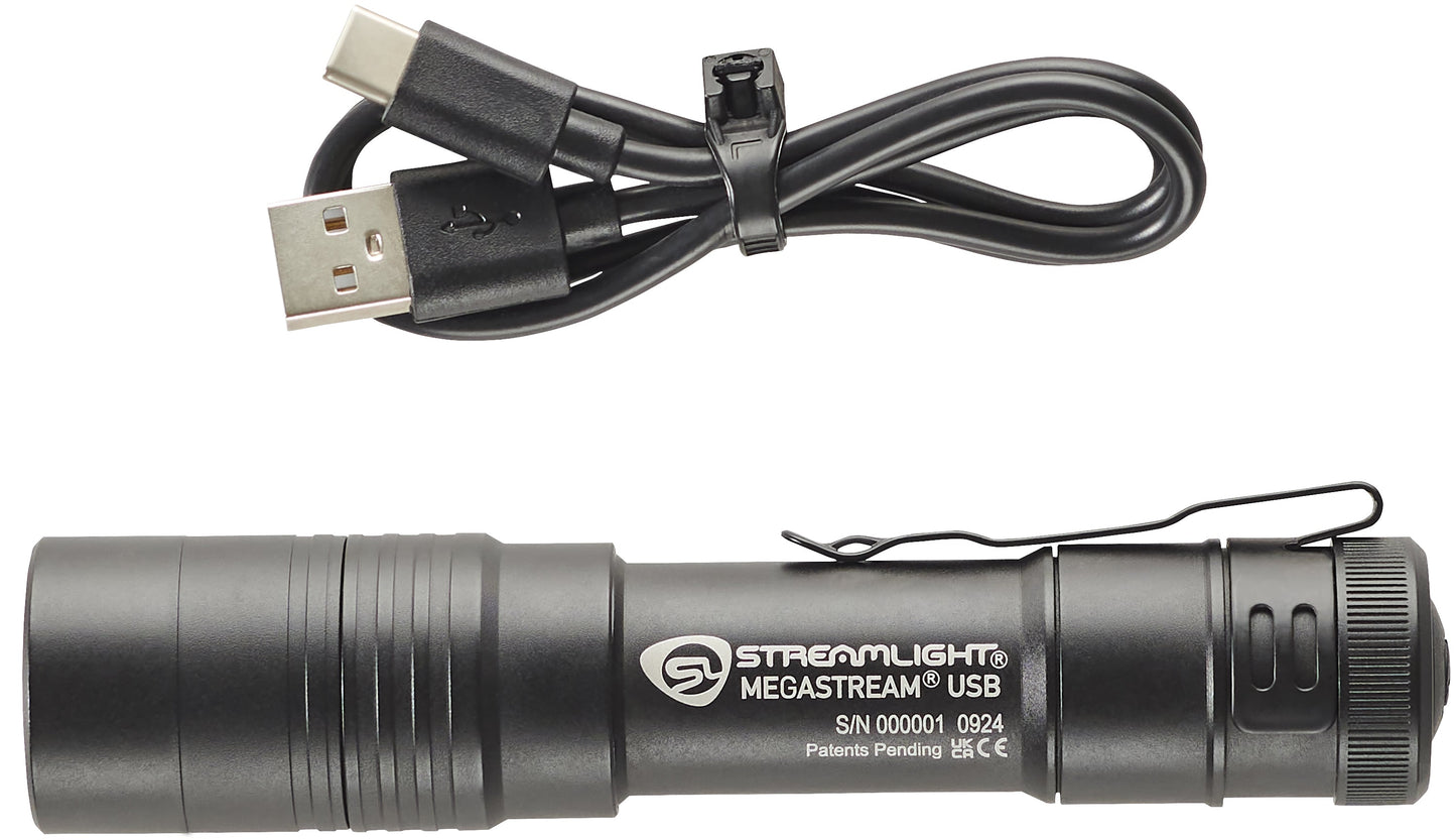 Streamlight MegaStream® Rechargeable USB LED Flashlight Black 66210