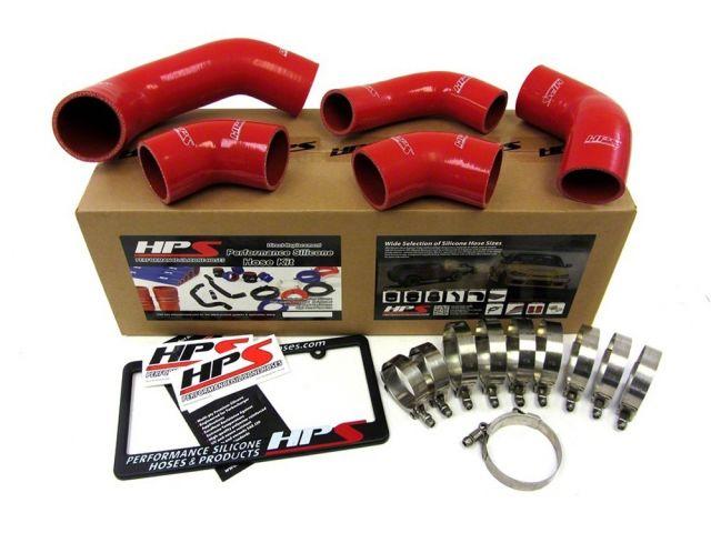 HPS Red Reinforced Silicone Intercooler Hose Kit Mitsubishi 03-07 Lancer EVO 8 9 MR US-Spec