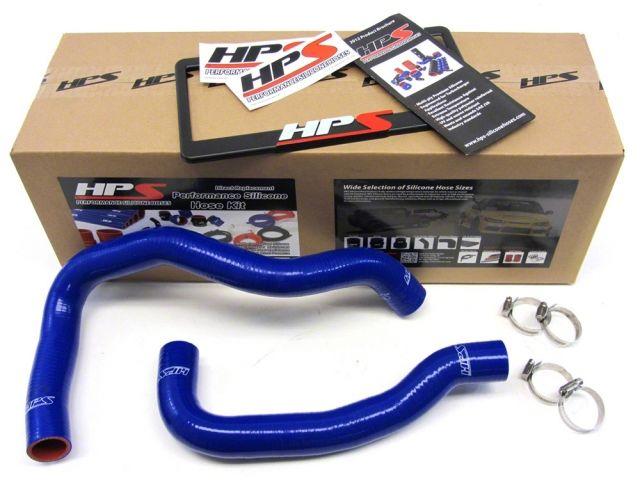 HPS Blue Reinforced Silicone Radiator Hose Kit Coolant Nissan 89-98 240SX w/ KA