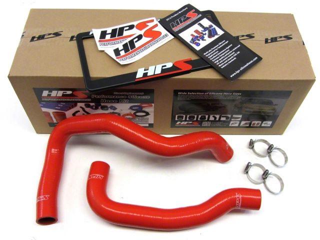 HPS Red Reinforced Silicone Radiator Hose Kit Coolant Nissan 89-98 240SX w/ KA
