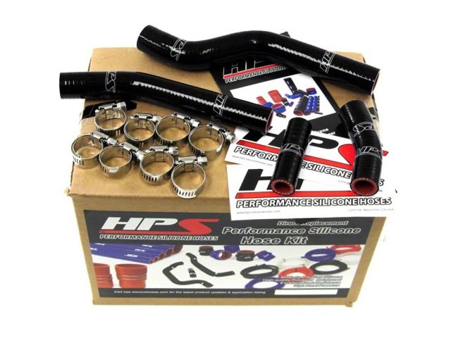 HPS Black Reinforced Silicone Radiator Hose Kit Coolant Yamaha 07-09 WR450F