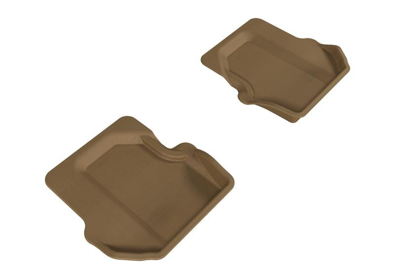 3D MAXpider 2005-2012 Porsche 911 997 Kagu 2nd Row Floormats - Tan L1PO01121502