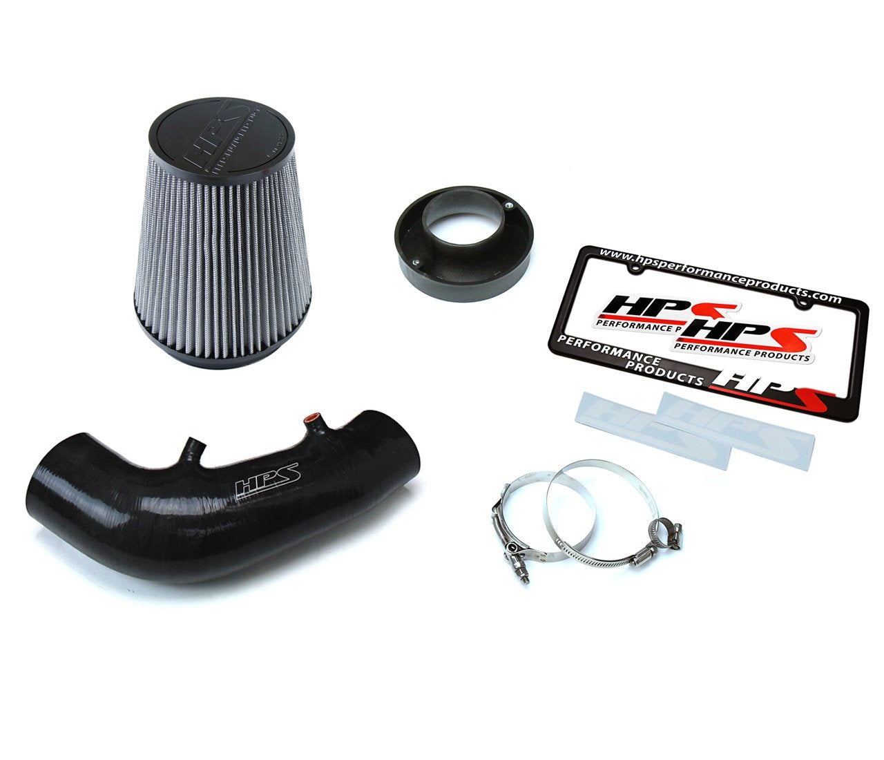 HPS Shortram Air Intake Kit 2006-2009 Honda S2000 AP2 2.2L F22 drive-by-wire, Black