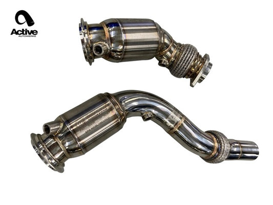 F8x BMW S55 M2C / M3 / M4 Downpipes w GESI G-Sport Cats
