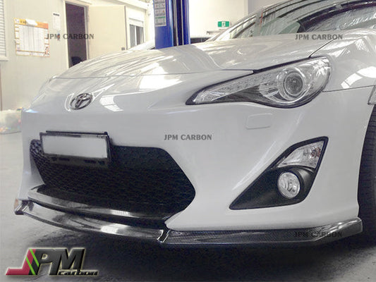 CS Style Carbon Fiber Front Lip Fits For 2012-2016 Toyota GT86 & Scion FR-S Only