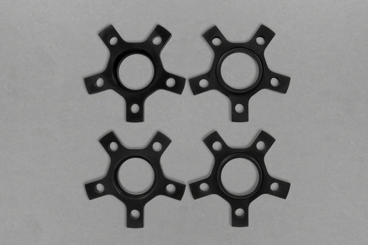 Ferrari 458 - Wheel Spacers 14mm Front / 17mm Rear (Star Shape) with Titanium Wheel Bolts