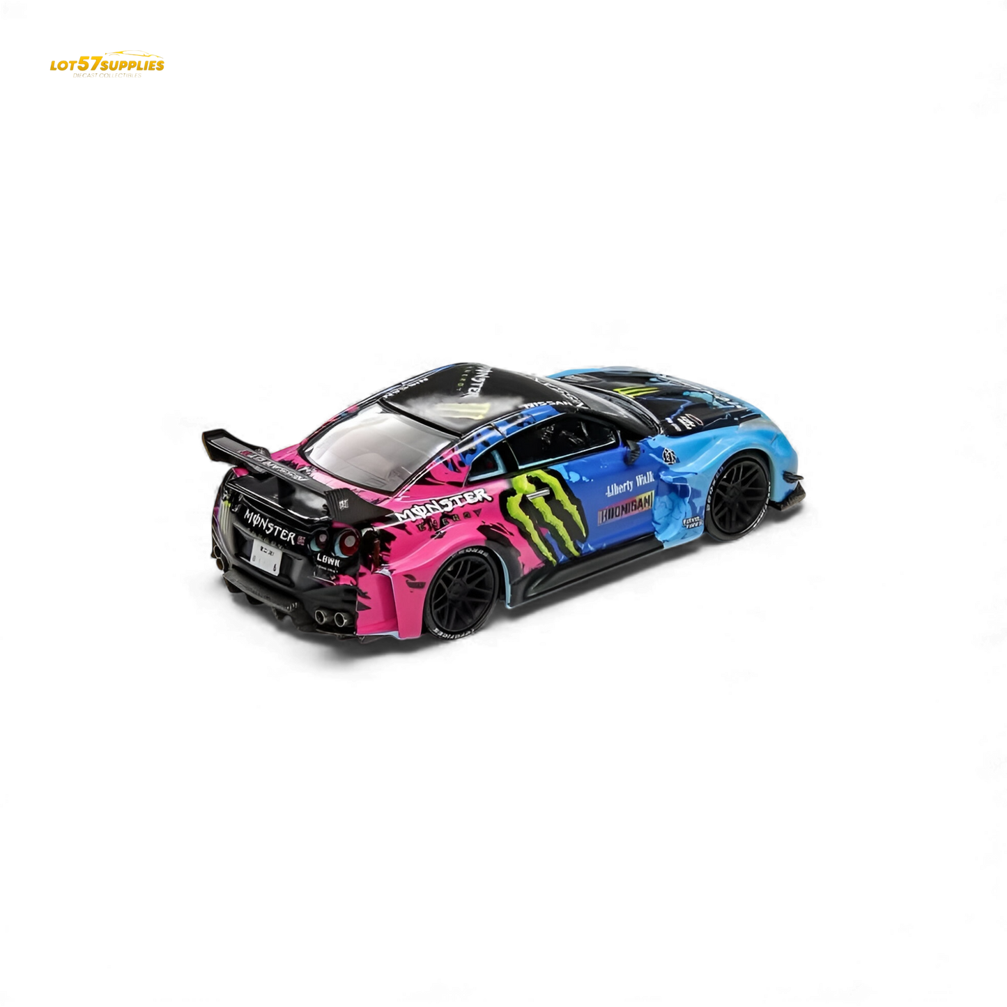 (Pre-Order) Demon King Auto GT-R R35 LBWK Wide-Body - Monster Livery 1:64