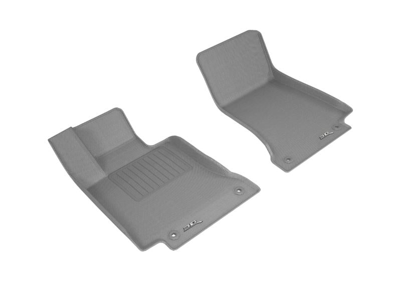 3D MAXpider 2015-2020 Mercedes Benz C-Class Sedan/Coupe W205/C205 Kagu 1st Row Floormat - Gray L1MB10211501