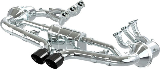 Porsche 992 GT3/RS - SET: 250 Cell Headers + Valved Exhaust w Carbon Tips (OE Actuators)