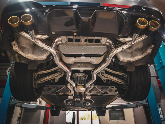 BMW M5 CS (F90) - ECE Valved Exhaust + Wicrom Tips (OE Actuators)
