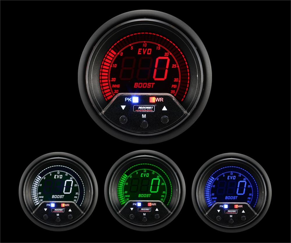 2-3/8" Premium Evo Electrical Boost Gauge