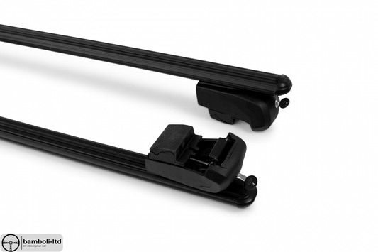 Black Fit For Porsche Cayenne Top Roof Rack Cross Bars Rails Lockable 2010-