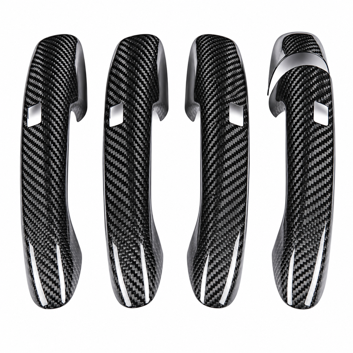 Carbon Fiber Door Handle Covers for Mercedes Benz W205 C E S GLC GLE AMG