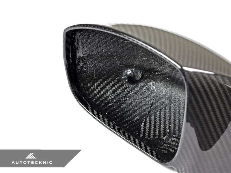 AutoTecknic Replacement Dry Carbon Mirror Covers - Nissan R35 GTR