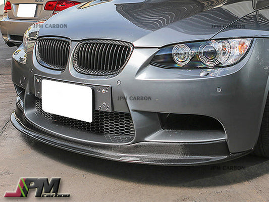 ARKYM 1 Style Carbon Fiber Front Bumper Add-on Lip Fits For 2008-2013 BMW E90 E92 E93 M3 Only