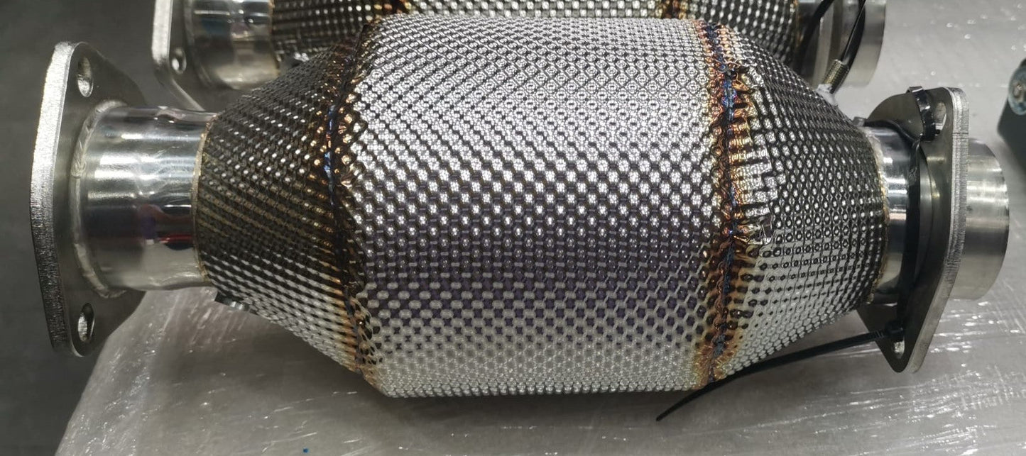 Ferrari 308QV/328/Mondial 3.2/QV - Sport Secondary Cat + Metal Heat Shields