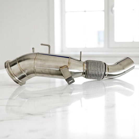 5 Inch Gen 3 BMW B58 Racing Downpipe - 2025+ M340i, M440i, 540i, 740i, X3, X5, X6, X7