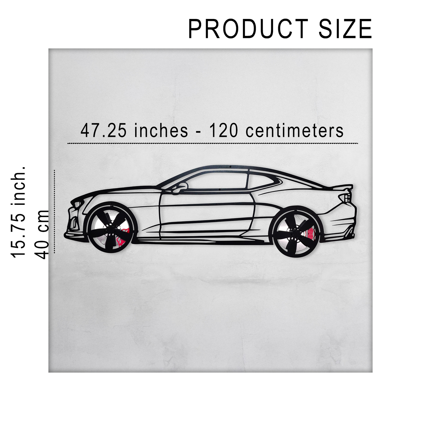 2019 Camaro ZL1 Metal Wall Art β Spinning Wheels Muscle Decor-KAFMEKA005