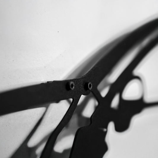 2022 Volkswagen Golf GTI Wall Art – Steel Silhouette with Spinning Wheels-KAFMEKA010