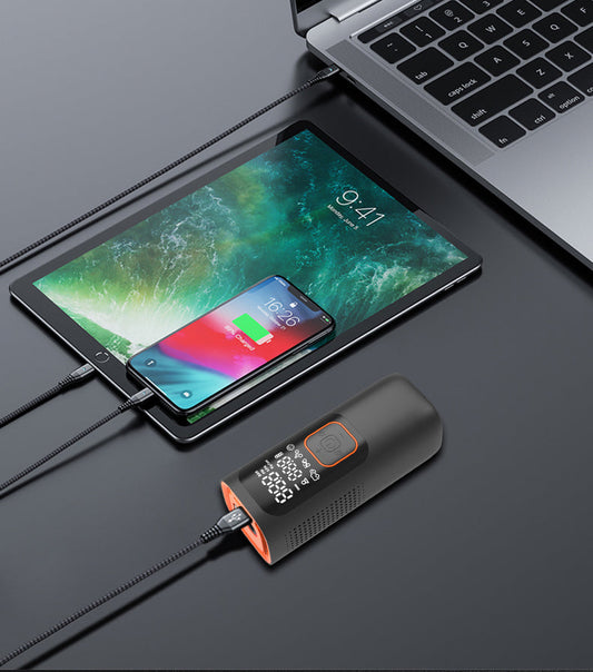 Bavsound Portable Rechargable Air Compressor Tire Pump, 160 PSI, Digital Automatic Screen