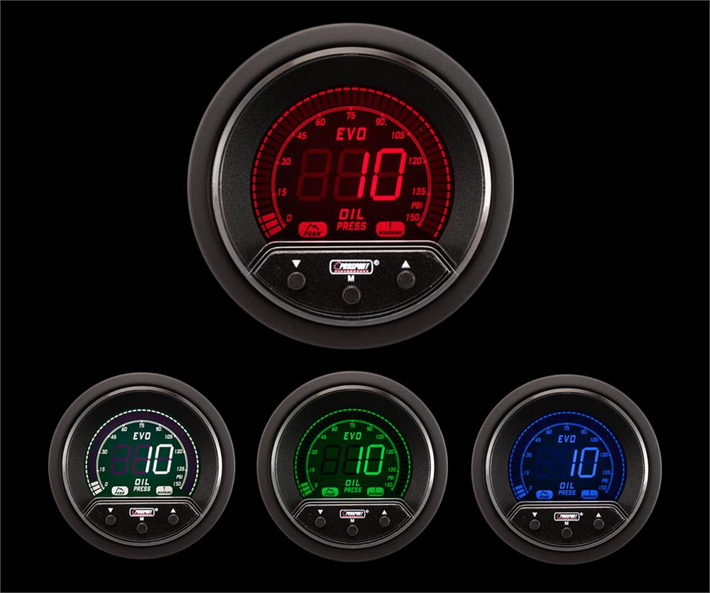 2-1/16" Premium Evo Electrical Oil Pressure Gauge