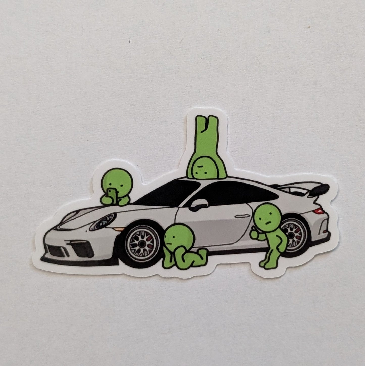 Green Smiskis on GT3 Sticker