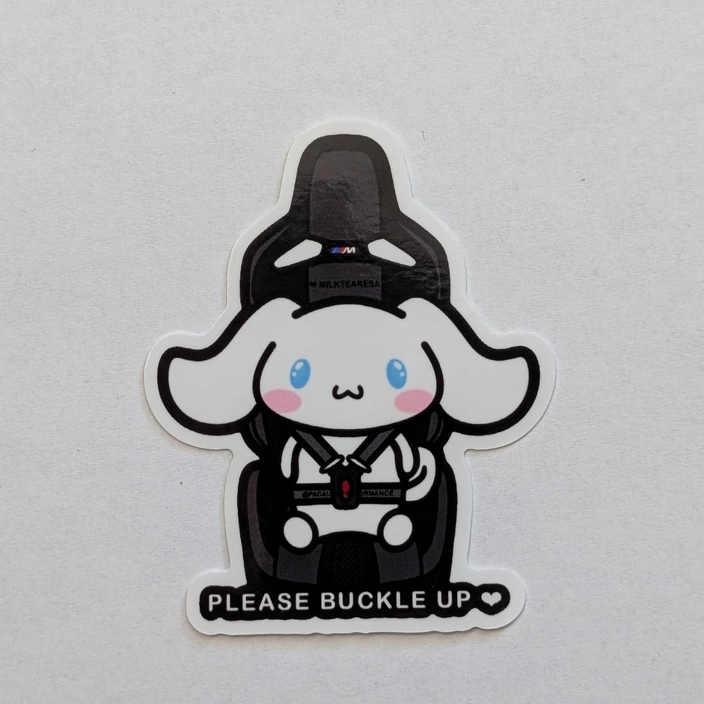 Cinnamoroll Buckle Up Sticker