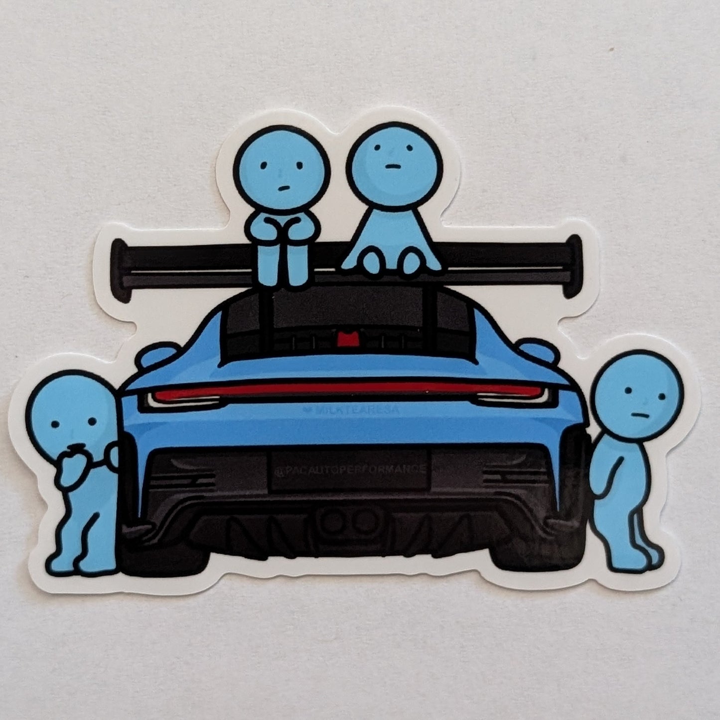 Blue Smiskis on GT3 Sticker