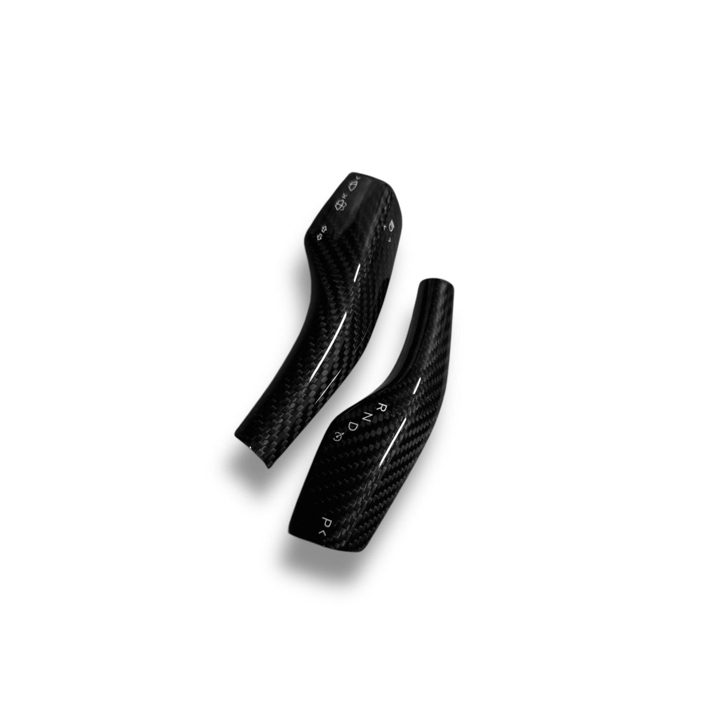 Tesla Model 3 & Y Carbon Fiber Steering Shift Stalk Covers | Palenon Performance