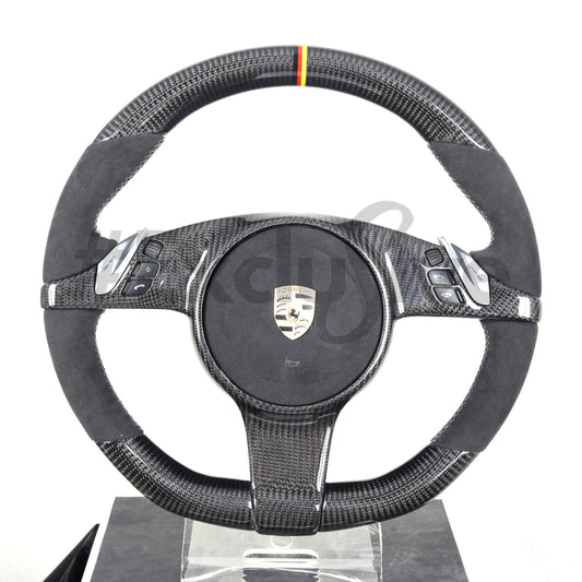 2009-2016 Porsche 911 (991.1) / Boxster (987.2 981) / Cayman (981) / Cayenne (958) / Panamera (970) PDK Custom Steering Wheel by Exclusive Steering