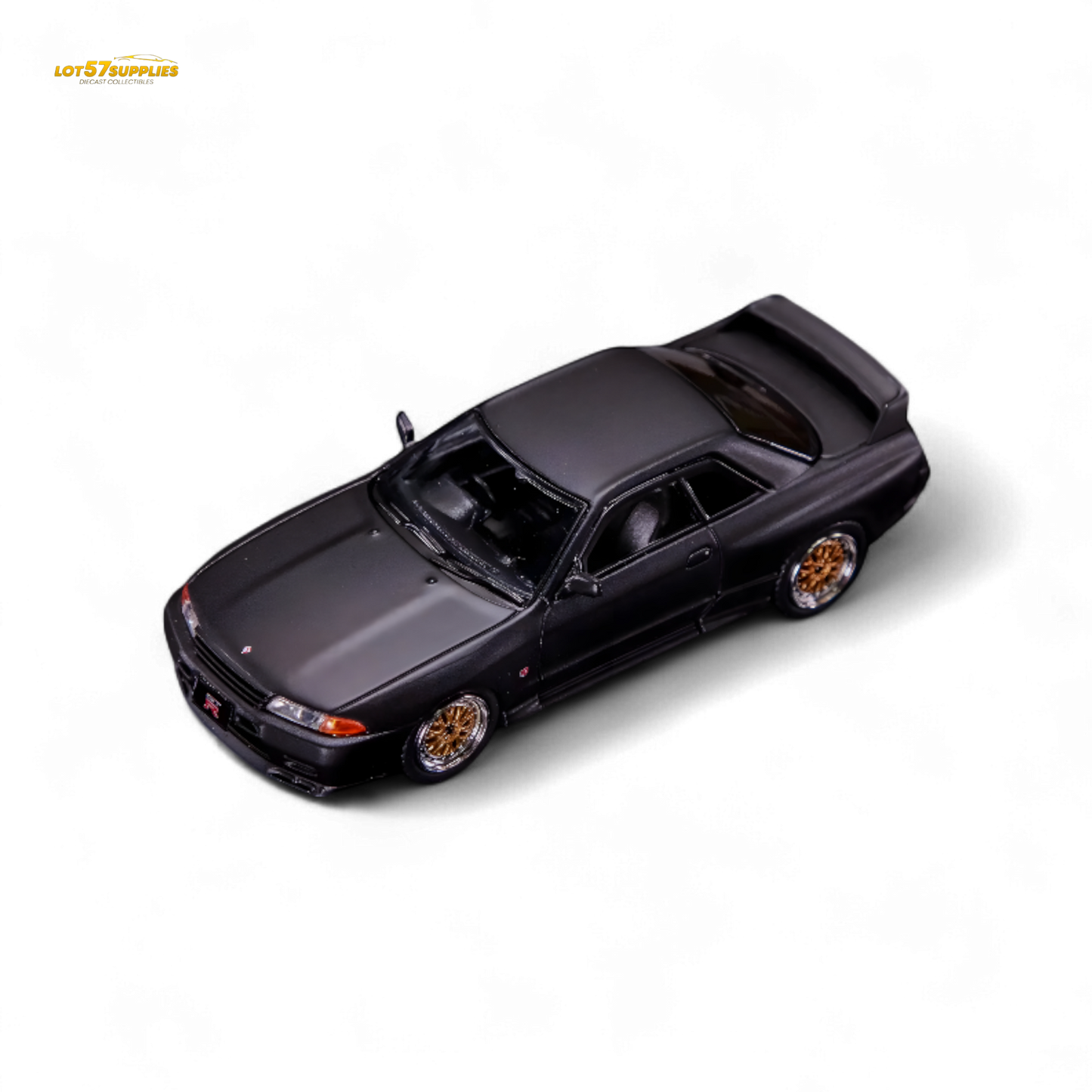 Inno64 Nissan Skyline GT-R R32 Matt Black "THE DIECAST COMPANY" Special Edition 1:64 IN64-R32-MB