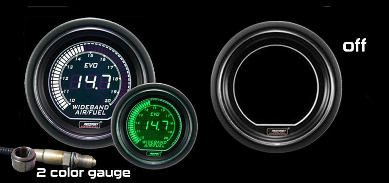 2-1/16" EVO Wideband White/Green Digital Air Fuel Ratio kit-