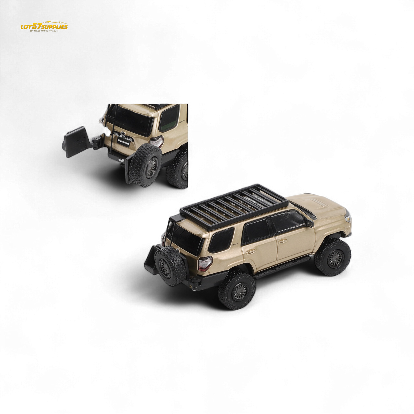 GCD Toyota Super Overlord Modified 4 RUNNER – Champagne Gold 1:64