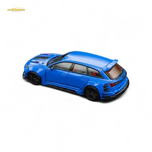 (Pre-Order) DCM Modified Audi RS6 Wagon Blue - Engine & Openable Hood 1:64