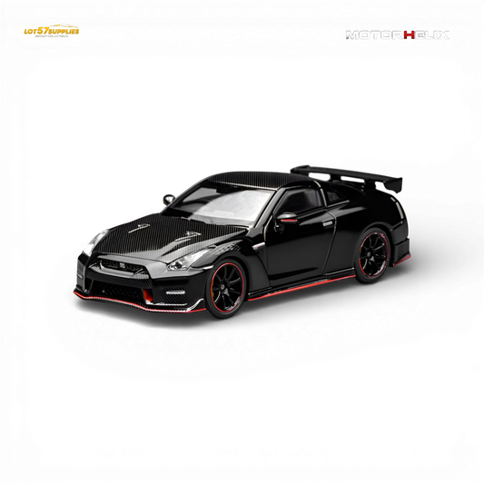 (Pre-Order) Motorhelix Nissan GT-R NISMO R35 Special Edition 2022 - Meteor Black Flake Pearl 1:64
