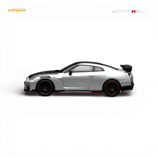 (Pre-Order) Motorhelix Nissan GT-R NISMO R35 Special Edition 2022 - Ultimate Metal Silver 1:64