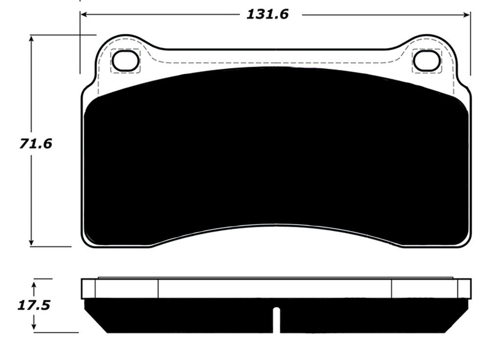 Porterfield Brake Pads for 2017 NISSAN GTR