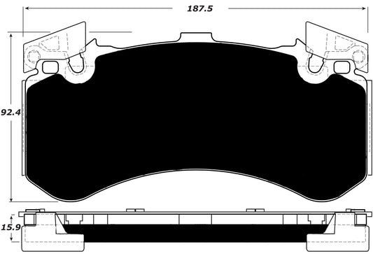 Porterfield Brake Pads for 2015 AUDI S8 - w/Iron Discs